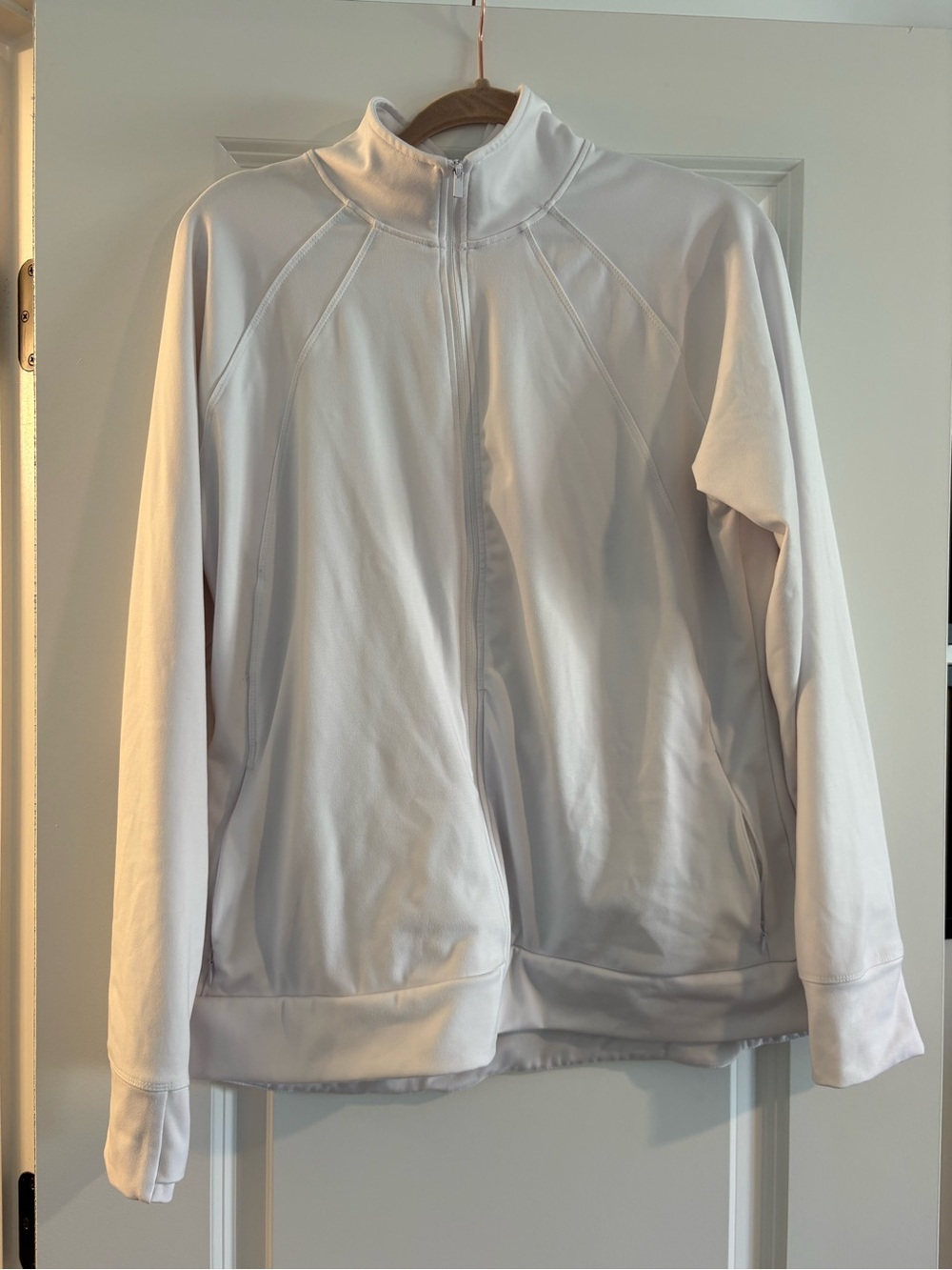 Jockey White Full-Zip Jacket - XX-Large